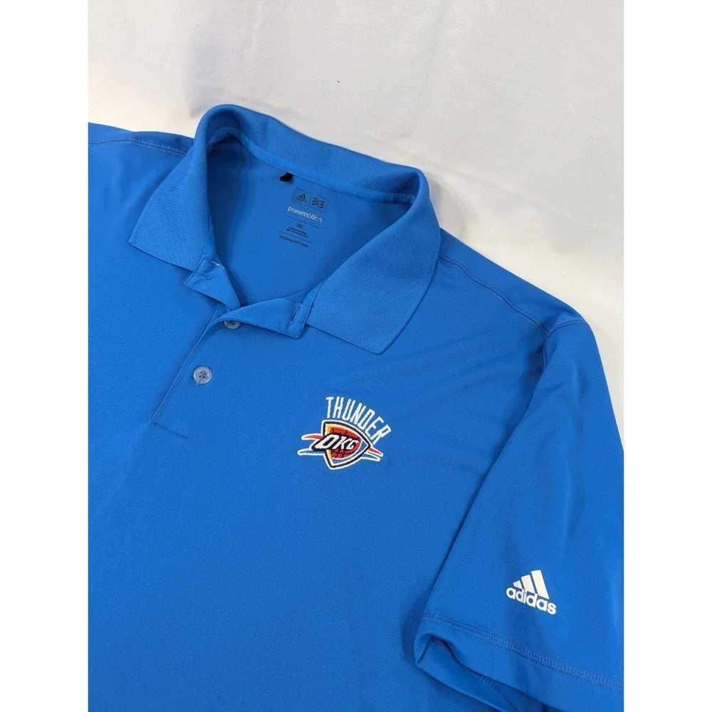 adidas Blue Oklahoma City Thunder Polo Shirt